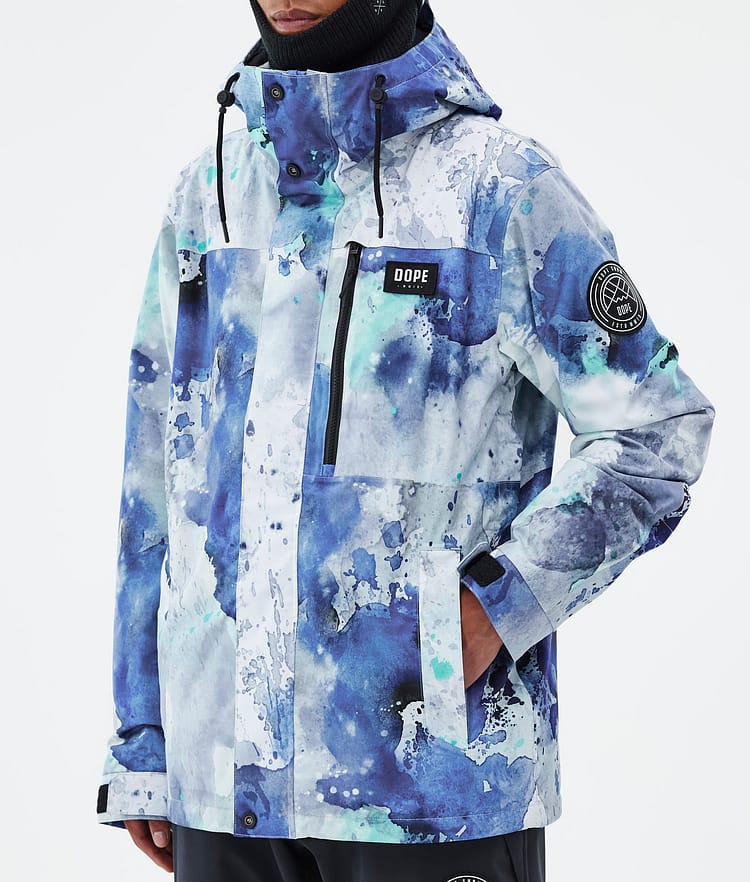 Dope Blizzard Full Zip Snowboardjacka Herr Spray Blue Green, Bild 7 av 9