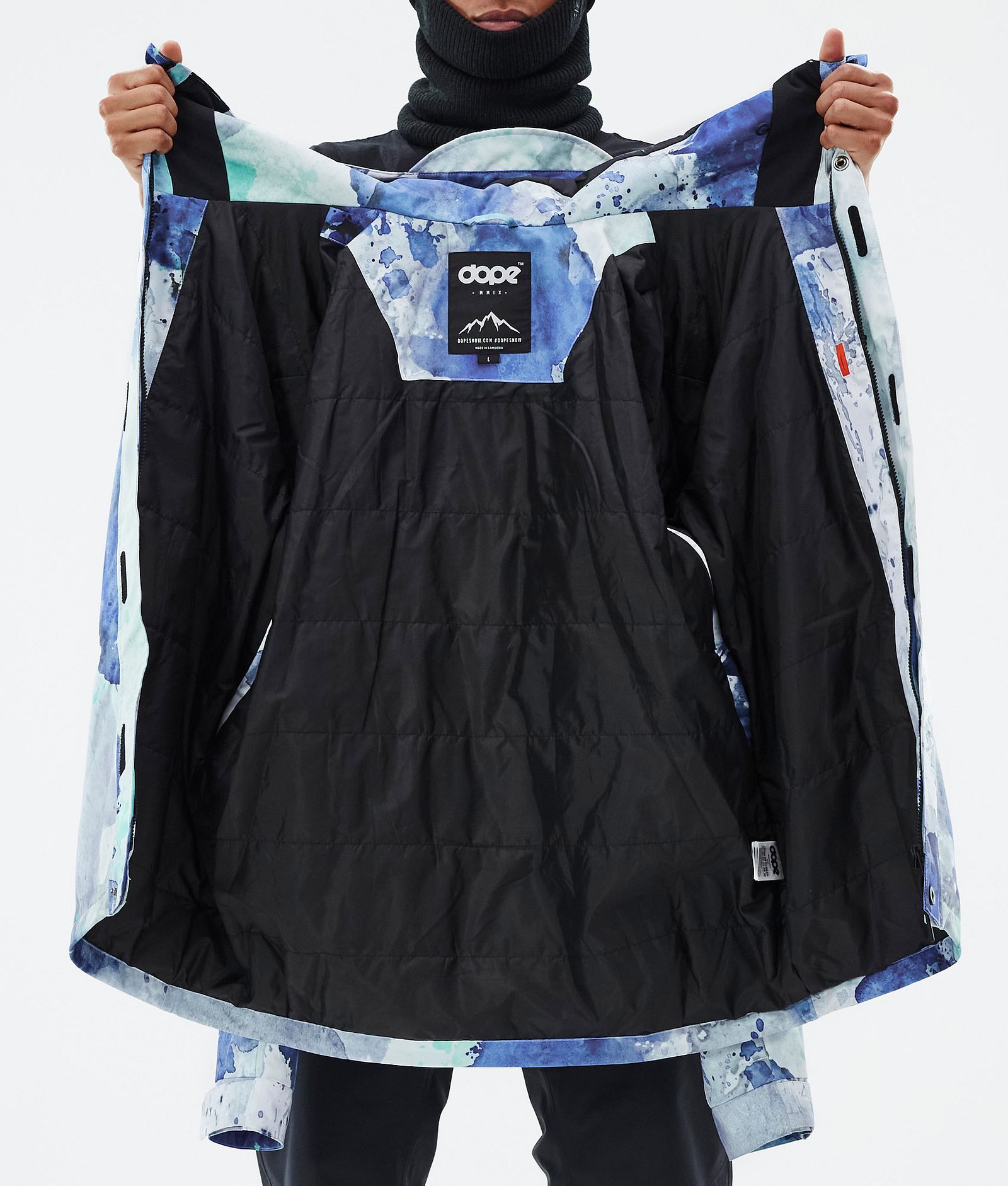 Dope Blizzard Full Zip Skidjacka Herr Spray Blue Green, Bild 9 av 9