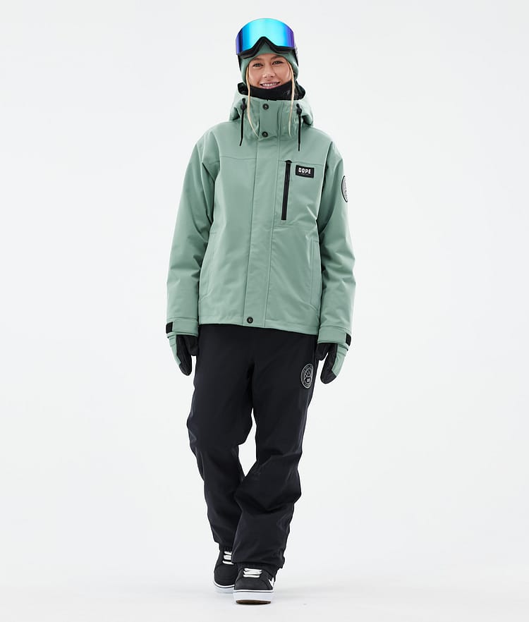 Dope Blizzard W Full Zip 24 Snowboardjacka Dam Faded Green Renewed, Bild 3 av 10