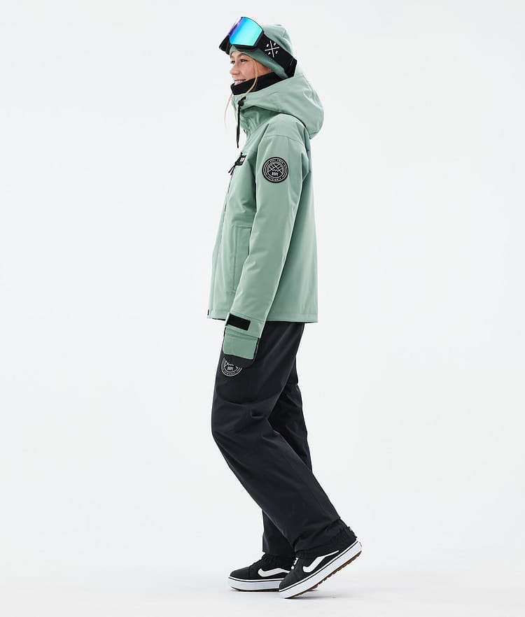 Dope Blizzard W Full Zip 24 Snowboardjacka Dam Faded Green Renewed, Bild 4 av 10