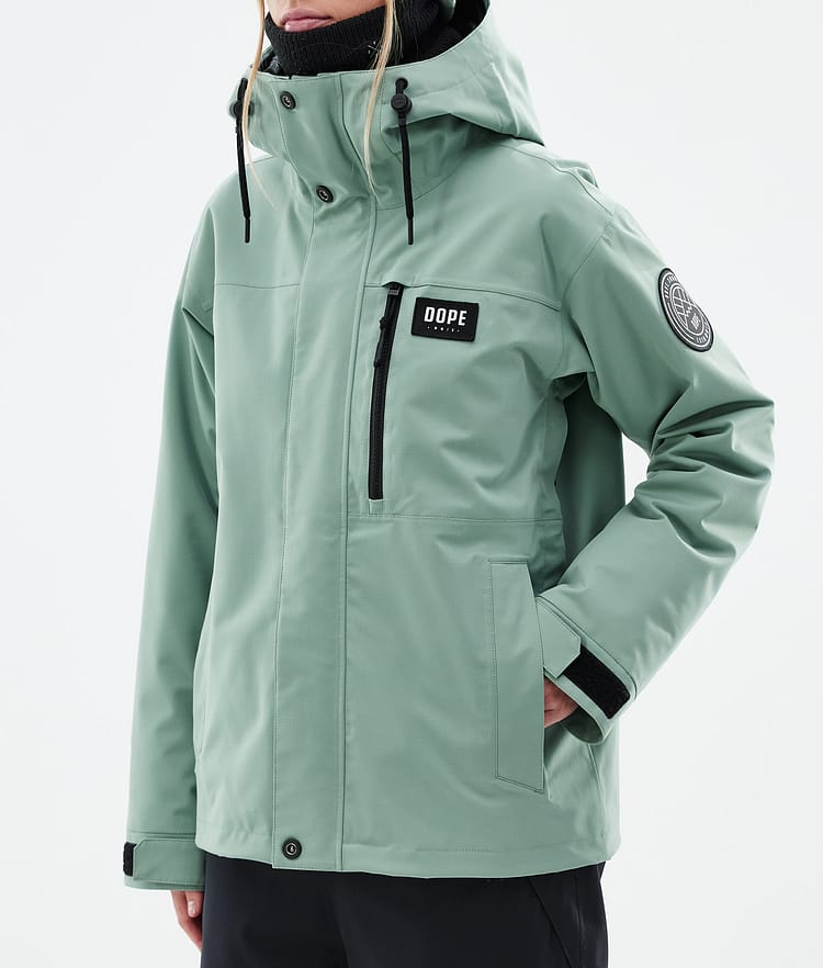 Dope Blizzard W Full Zip 24 Snowboardjacka Dam Faded Green Renewed, Bild 8 av 10