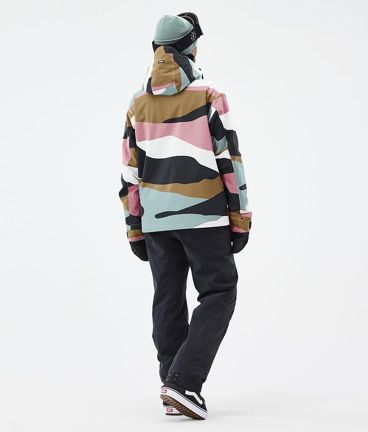 Dope Blizzard W Full Zip Snowboardjacka Dam Shards Gold Muted Pink, Bild 4 av 9