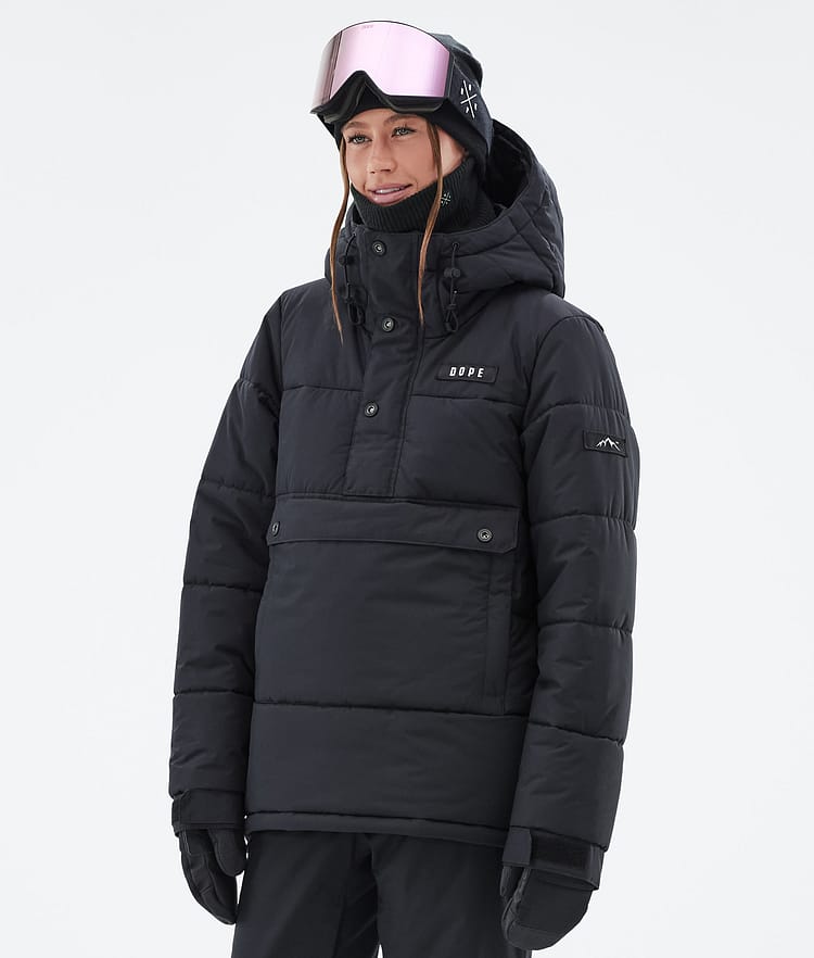 Dope Puffer W Snowboardjacka Dam Black Renewed, Bild 1 av 8