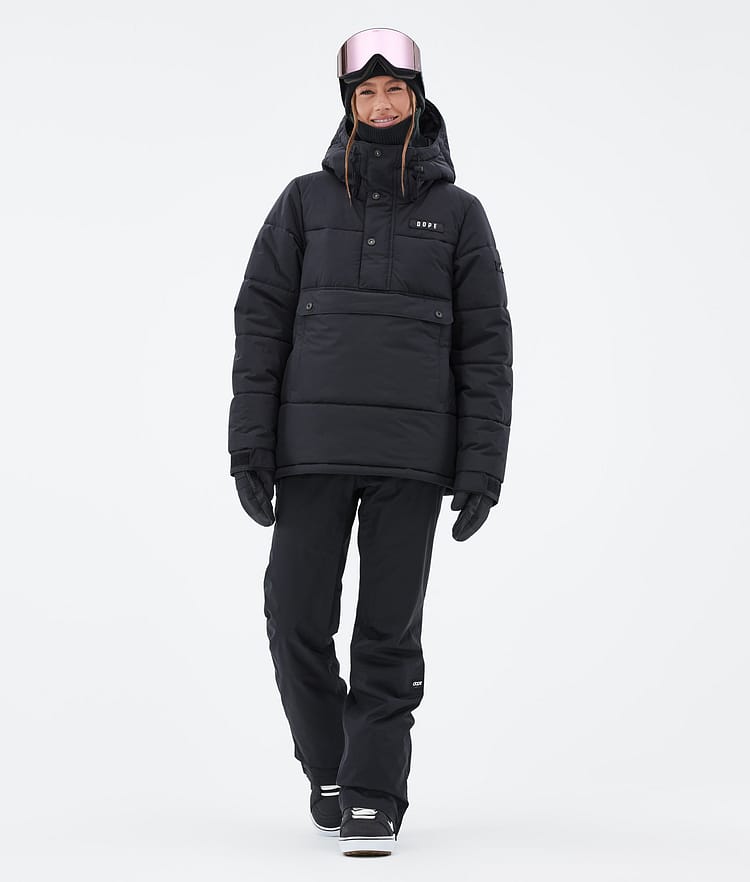 Dope Puffer W Snowboardjacka Dam Black Renewed, Bild 2 av 8