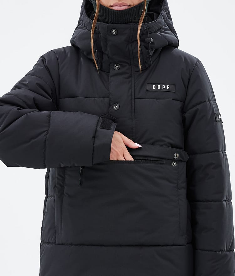Dope Puffer W Snowboardjacka Dam Black Renewed, Bild 8 av 8