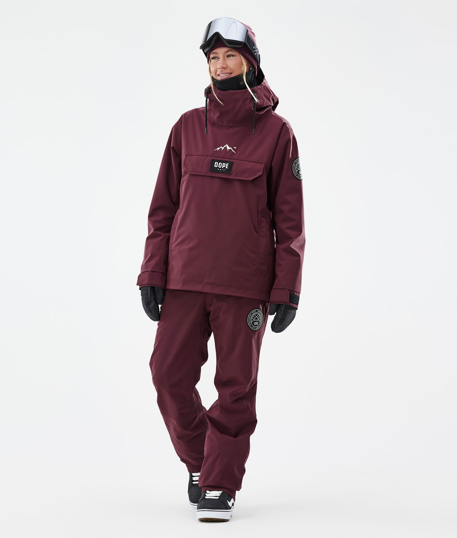 Dope Blizzard W Snowboardbyxa Dam Burgundy, Bild 2 av 5