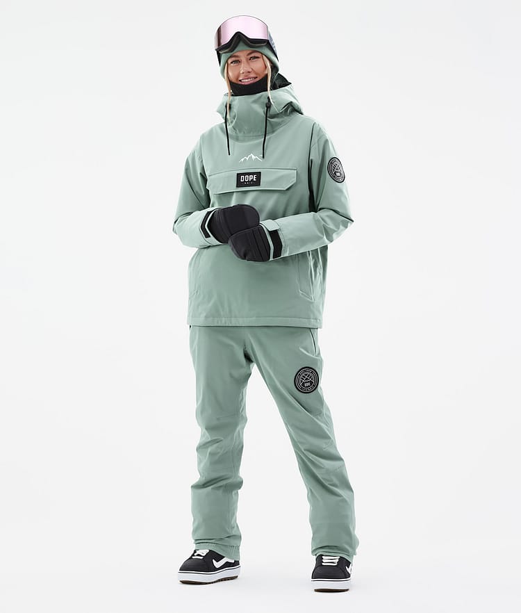 Dope Blizzard W 2024 Snowboardbyxa Dam Faded Green Renewed, Bild 2 av 5