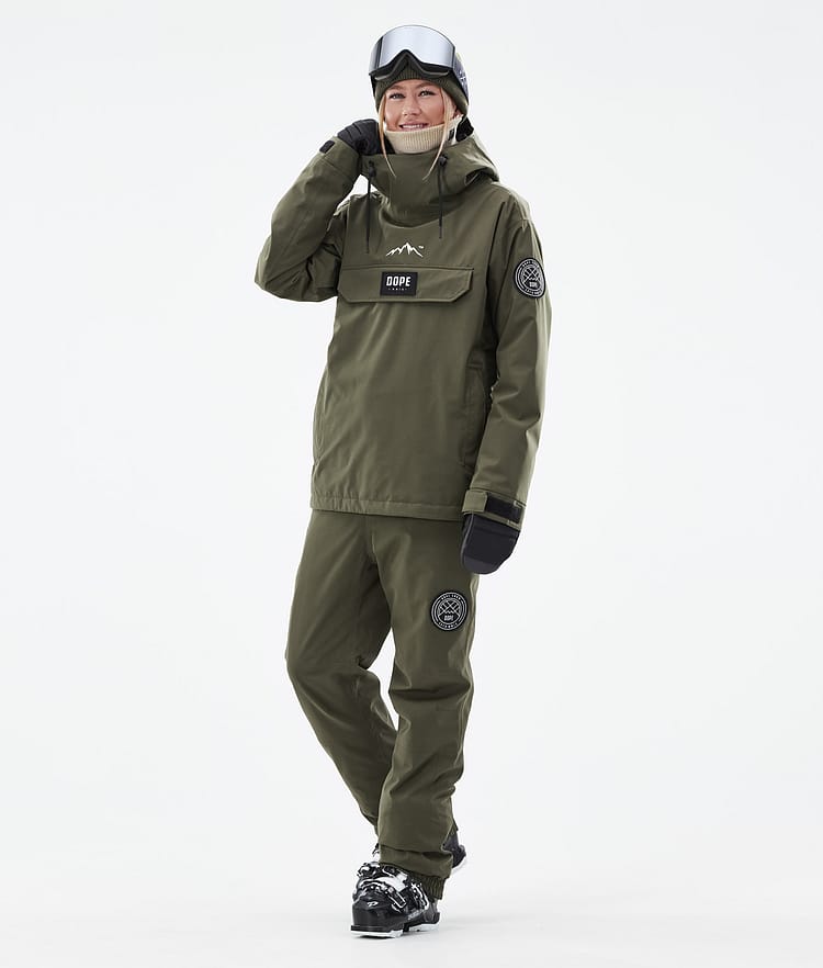 Dope Blizzard W 2024 Skidbyxa Dam Olive Green, Bild 2 av 5