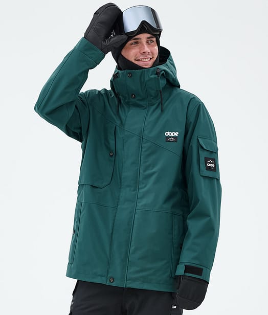 Dope Adept Snowboardjacka Herr Bottle Green