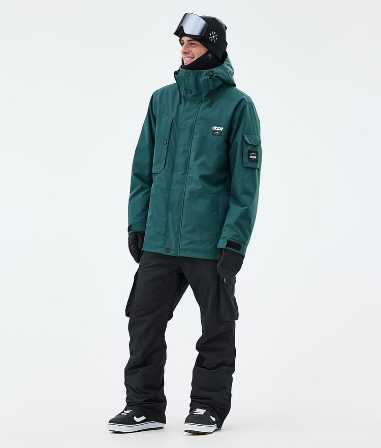 Dope Adept Snowboardjacka Herr Bottle Green Renewed, Bild 3 av 10