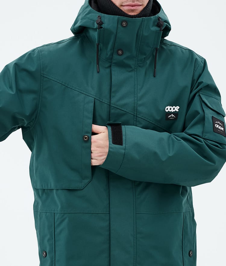 Dope Adept Snowboardjacka Herr Bottle Green Renewed, Bild 9 av 10