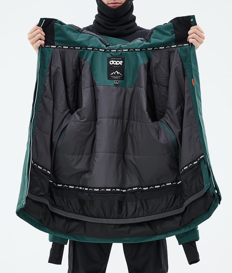 Dope Adept Snowboardjacka Herr Bottle Green Renewed, Bild 10 av 10