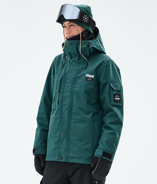 Dope Adept W Snowboardjacka Dam Bottle Green