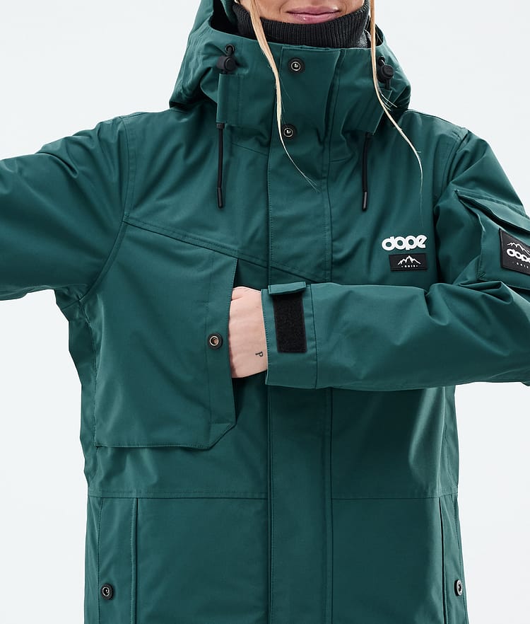 Dope Adept W Snowboardjacka Dam Bottle Green, Bild 8 av 10