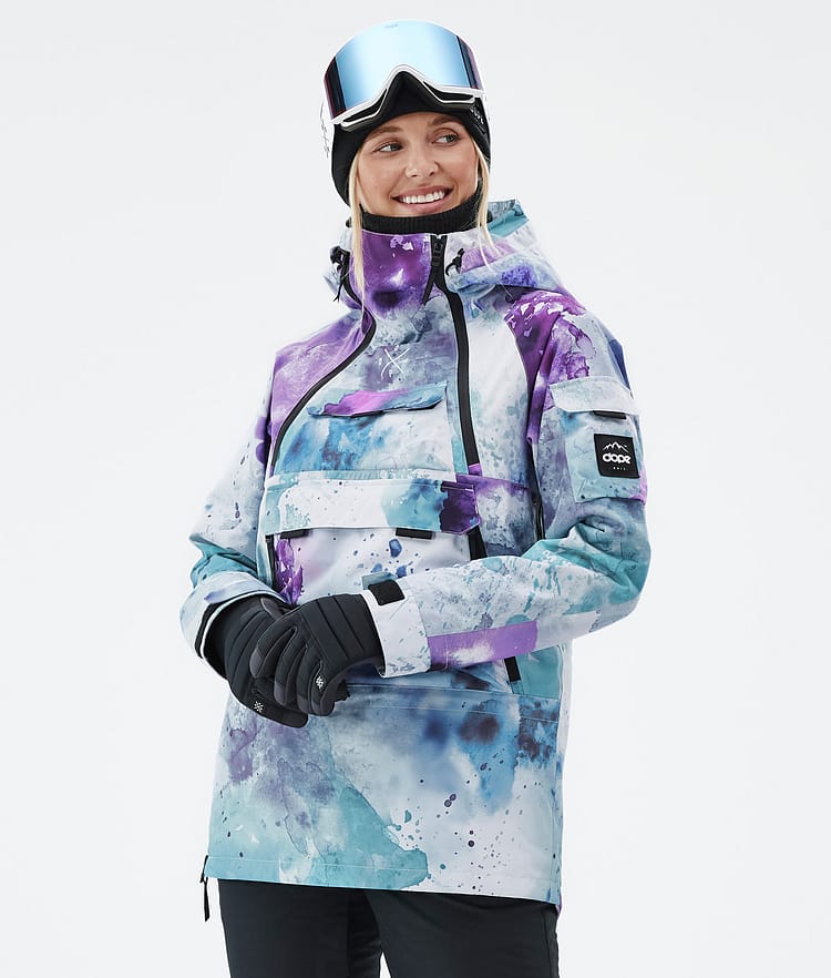 Dope Akin W Snowboardjacka Dam Spray Green Grape, Bild 1 av 8