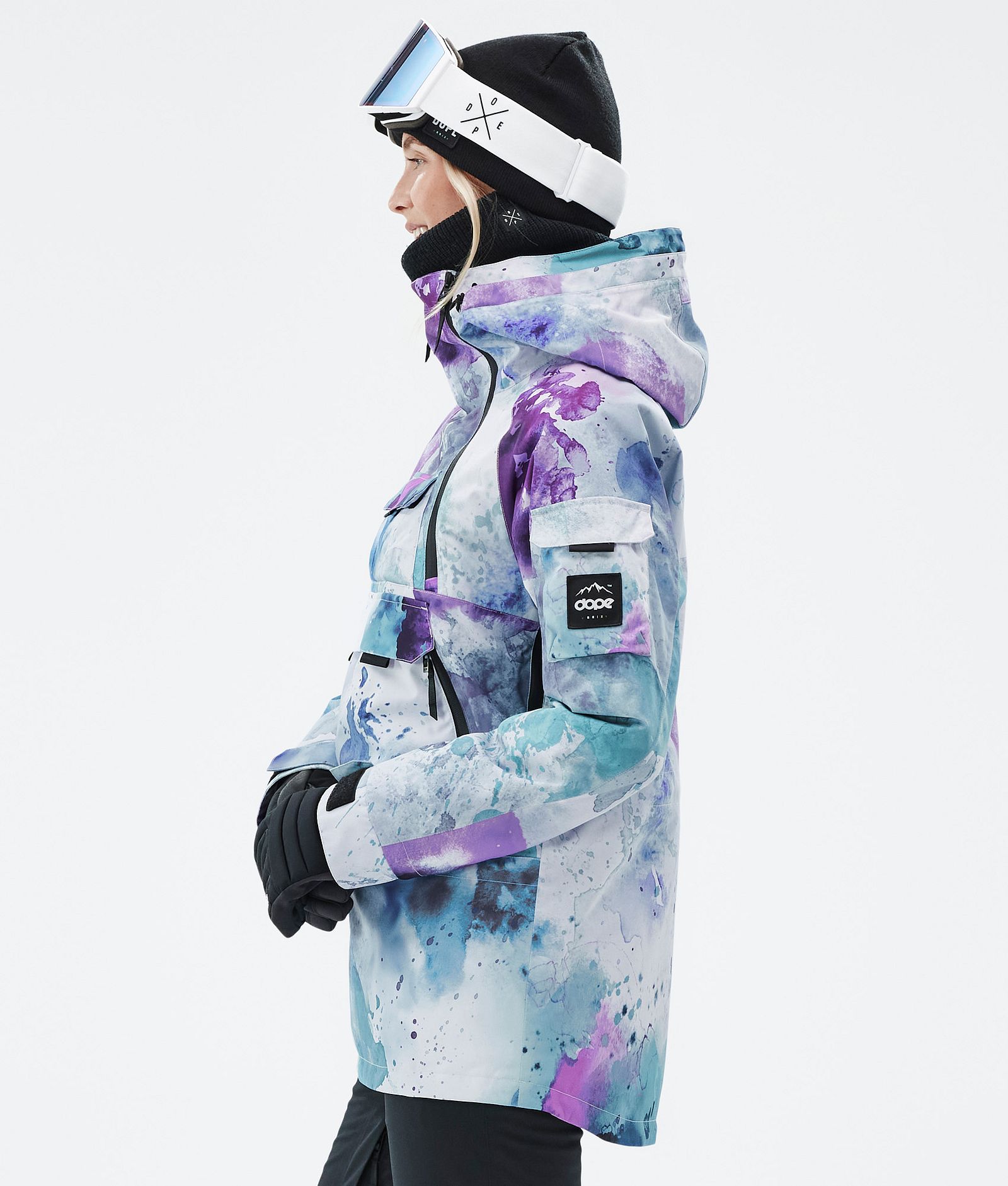Dope Akin W Snowboardjacka Dam Spray Green Grape, Bild 5 av 8