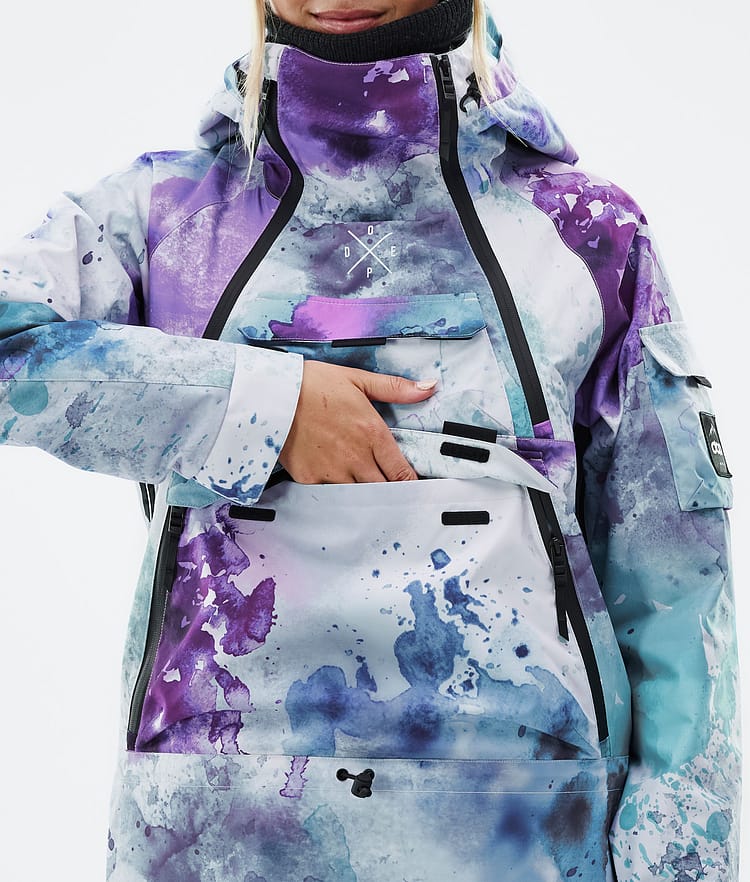 Dope Akin W Snowboardjacka Dam Spray Green Grape, Bild 8 av 8