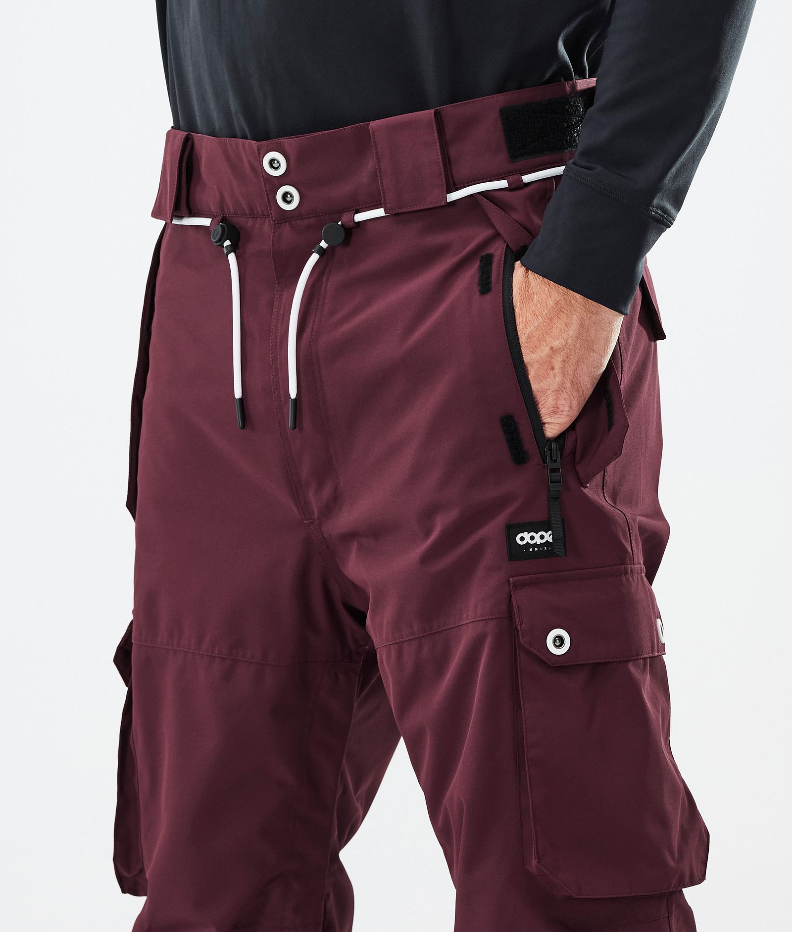 Dope Iconic Snowboardbyxa Herr Burgundy, Bild 5 av 7