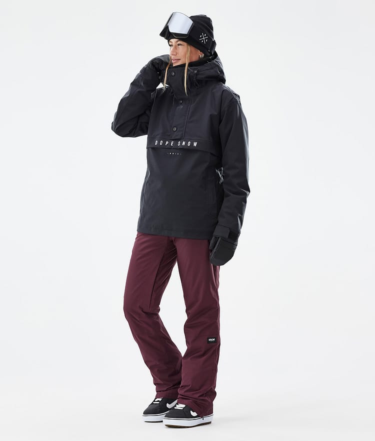 Dope Con W Snowboardbyxa Dam Burgundy Renewed, Bild 2 av 6