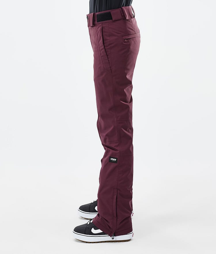 Dope Con W Snowboardbyxa Dam Burgundy Renewed, Image 3 of 6