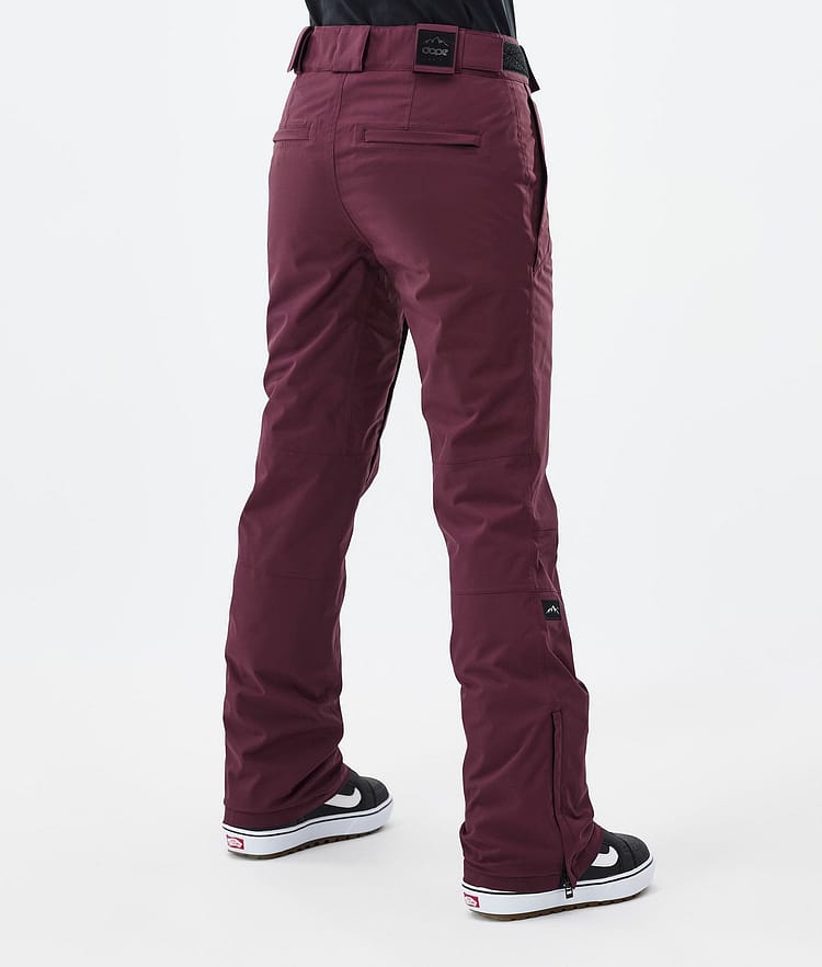 Dope Con W Snowboardbyxa Dam Burgundy Renewed, Image 4 of 6