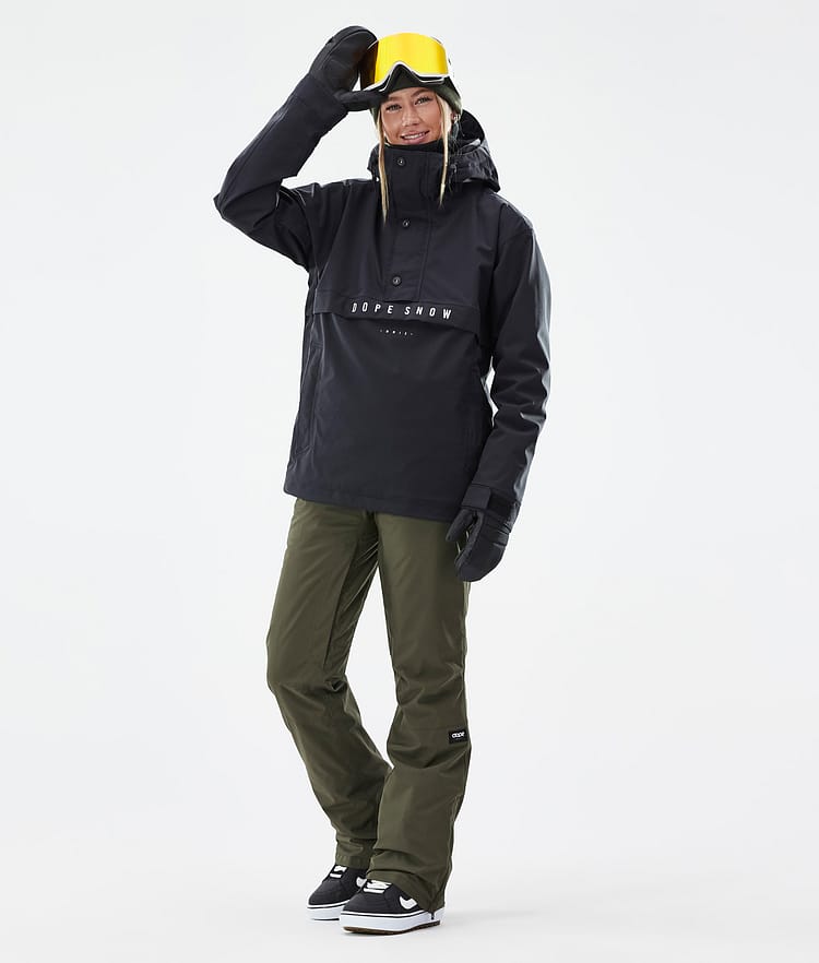 Dope Con W Snowboardbyxa Dam Olive Green, Bild 2 av 6