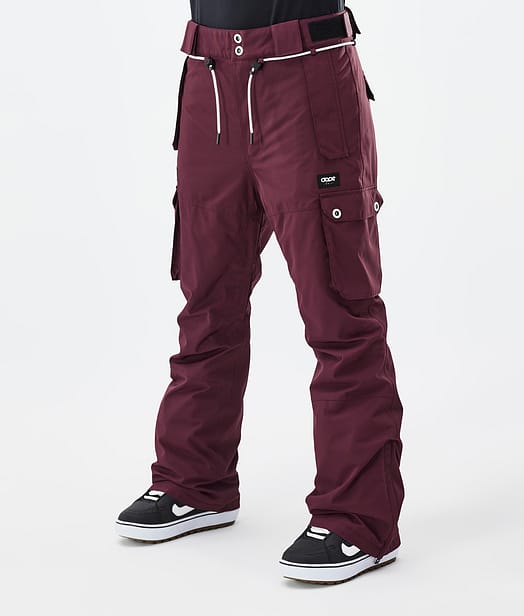 Dope Iconic W Snowboardbyxa Dam Burgundy