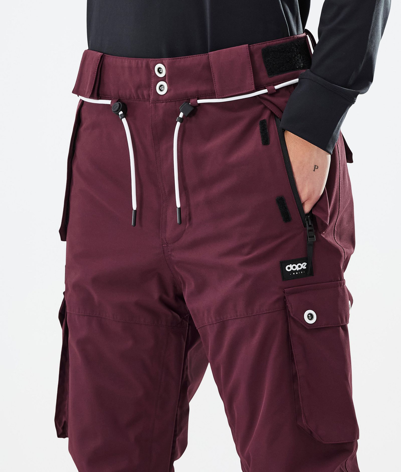 Dope Iconic W Skidbyxa Dam Burgundy, Bild 5 av 7