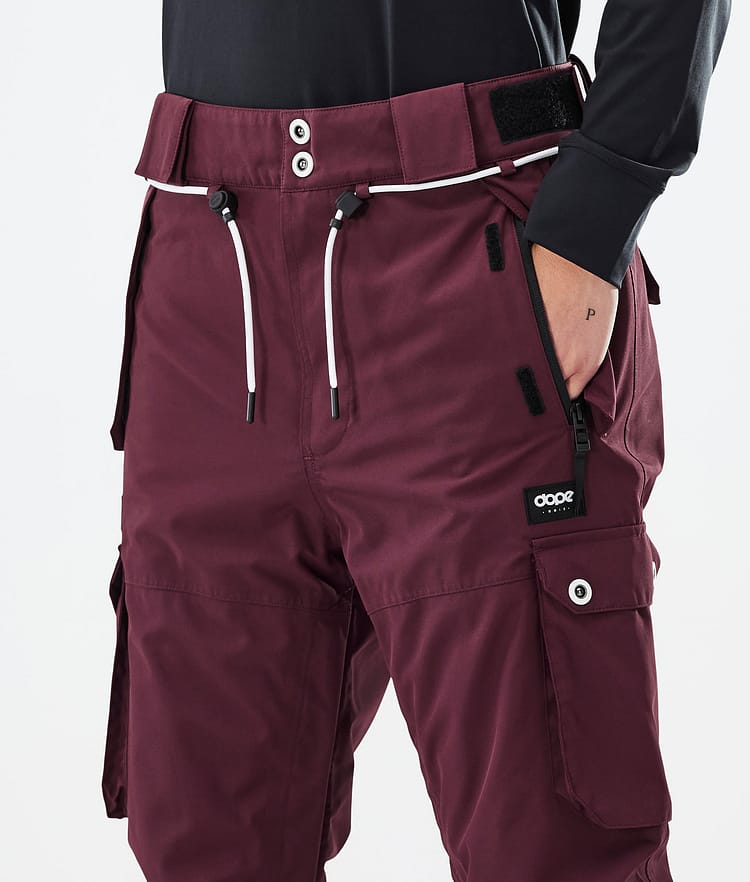 Dope Iconic W Snowboardbyxa Dam Burgundy, Bild 5 av 7