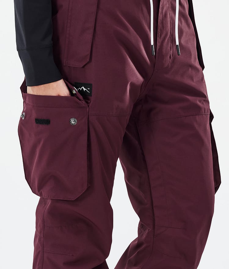 Dope Iconic W Snowboardbyxa Dam Burgundy, Bild 6 av 7