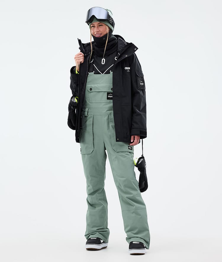 Dope Notorious B.I.B W Snowboardbyxa Dam Faded Green, Bild 2 av 7