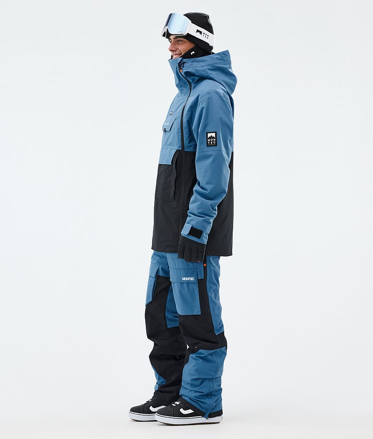 Montec Doom Snowboardjacka Herr Blue Steel/Black Renewed, Bild 4 av 11