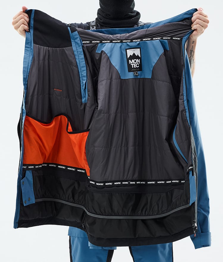 Montec Doom Snowboardjacka Herr Blue Steel/Black Renewed, Bild 11 av 11