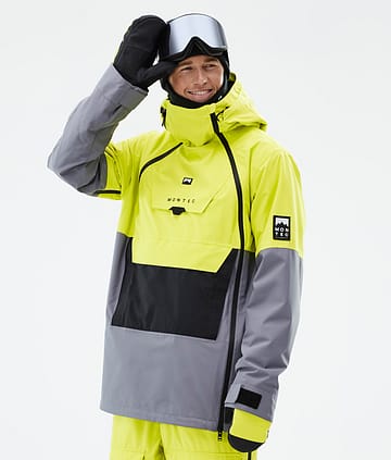 Montec Doom Snowboardjacka Bright Yellow/Black/Light Pearl