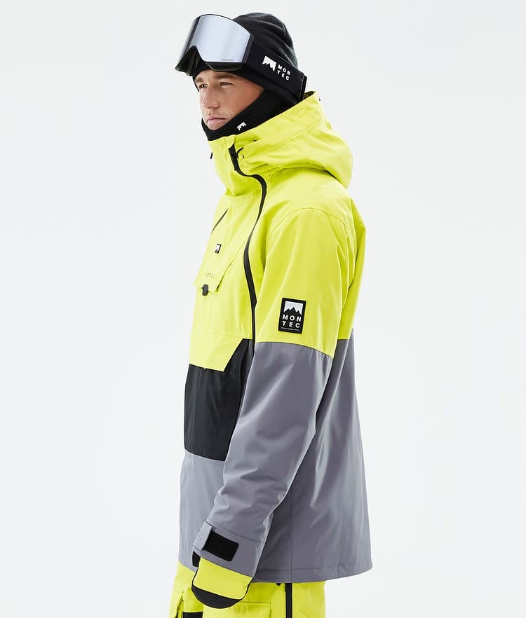 Montec Doom Snowboardjacka Herr Bright Yellow/Black/Light Pearl