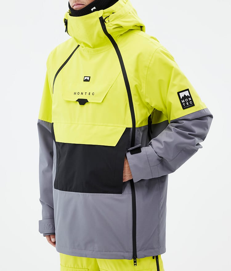 Montec Doom Snowboardjacka Herr Bright Yellow/Black/Light Pearl