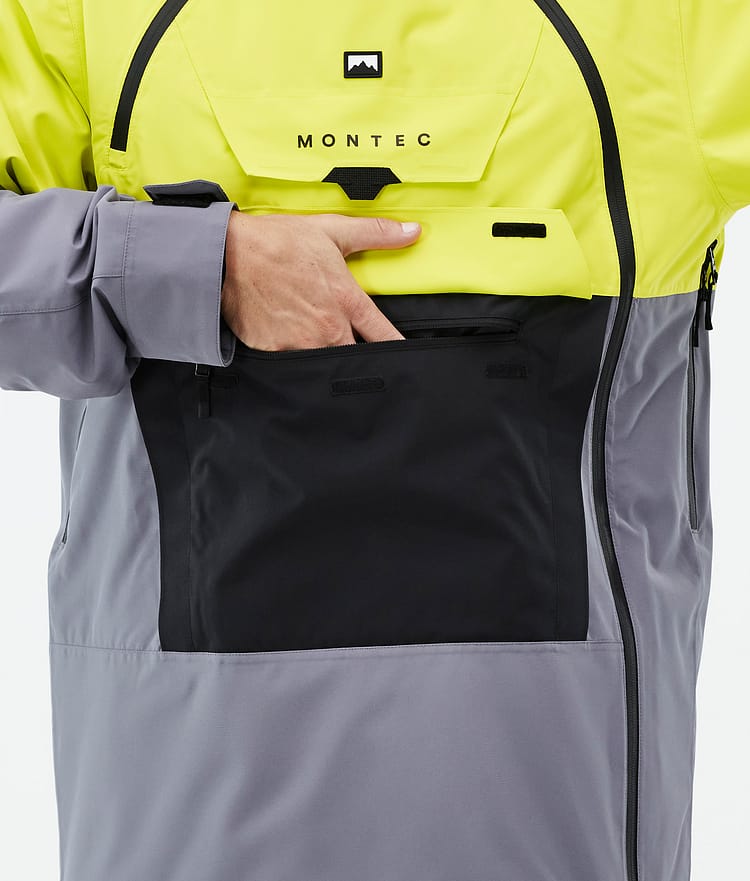 Montec Doom Snowboardjacka Herr Bright Yellow/Black/Light Pearl, Bild 8 av 10