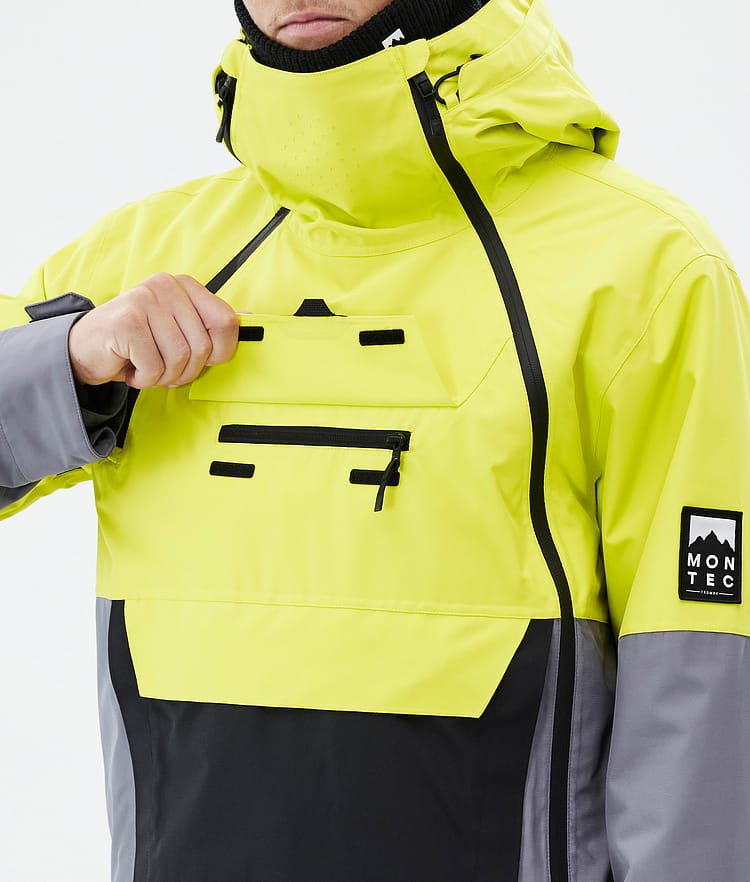 Montec Doom Snowboardjacka Herr Bright Yellow/Black/Light Pearl, Bild 9 av 10