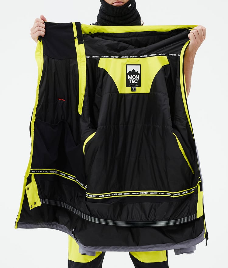 Montec Doom Snowboardjacka Herr Bright Yellow/Black/Light Pearl, Bild 10 av 10