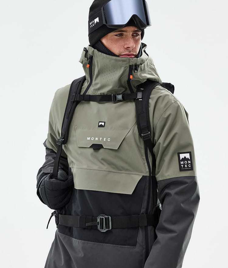 Montec Doom Snowboardjacka Herr Greenish/Black/Phantom Renewed, Bild 2 av 11