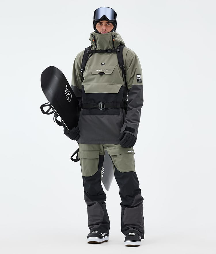Montec Doom Snowboardjacka Herr Greenish/Black/Phantom Renewed, Bild 3 av 11