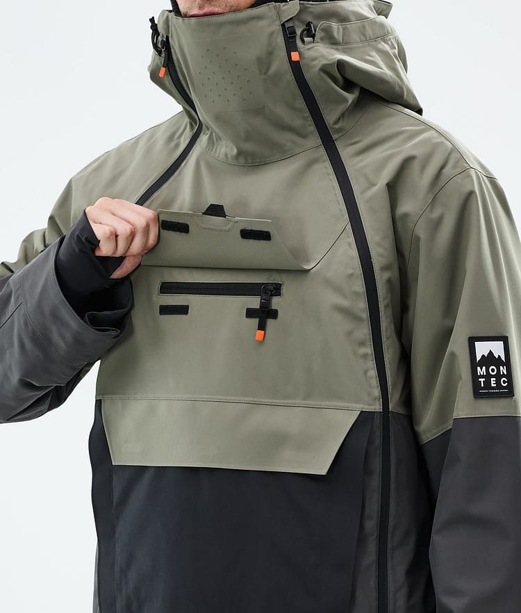 Montec Doom Snowboardjacka Herr Greenish/Black/Phantom Renewed, Bild 10 av 11