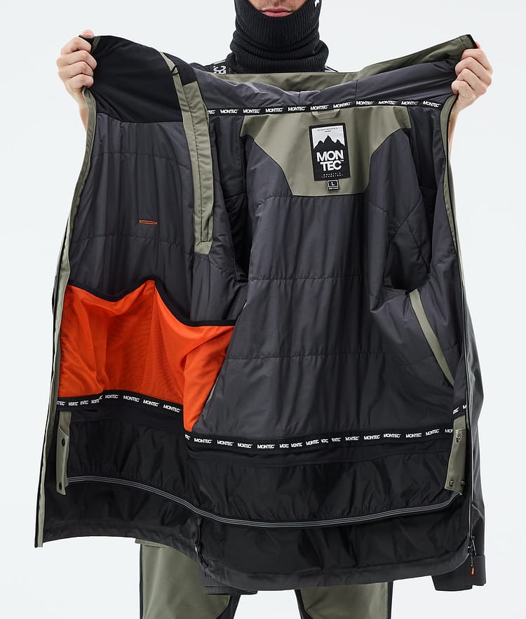 Montec Doom Snowboardjacka Herr Greenish/Black/Phantom Renewed, Bild 11 av 11