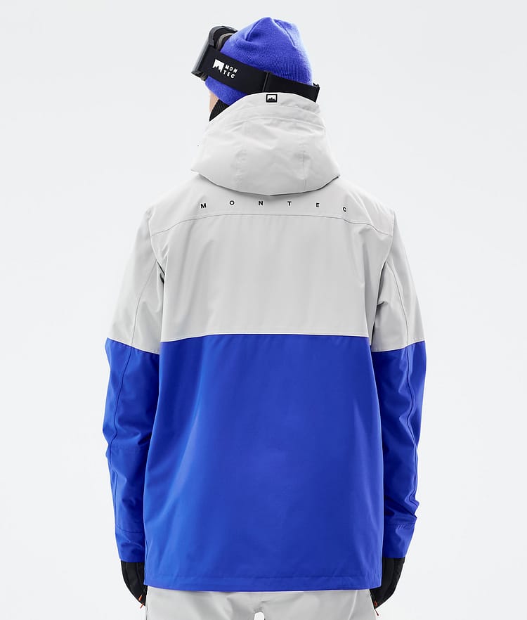 Montec Doom Snowboardjacka Herr Light Grey/Black/Cobalt Blue