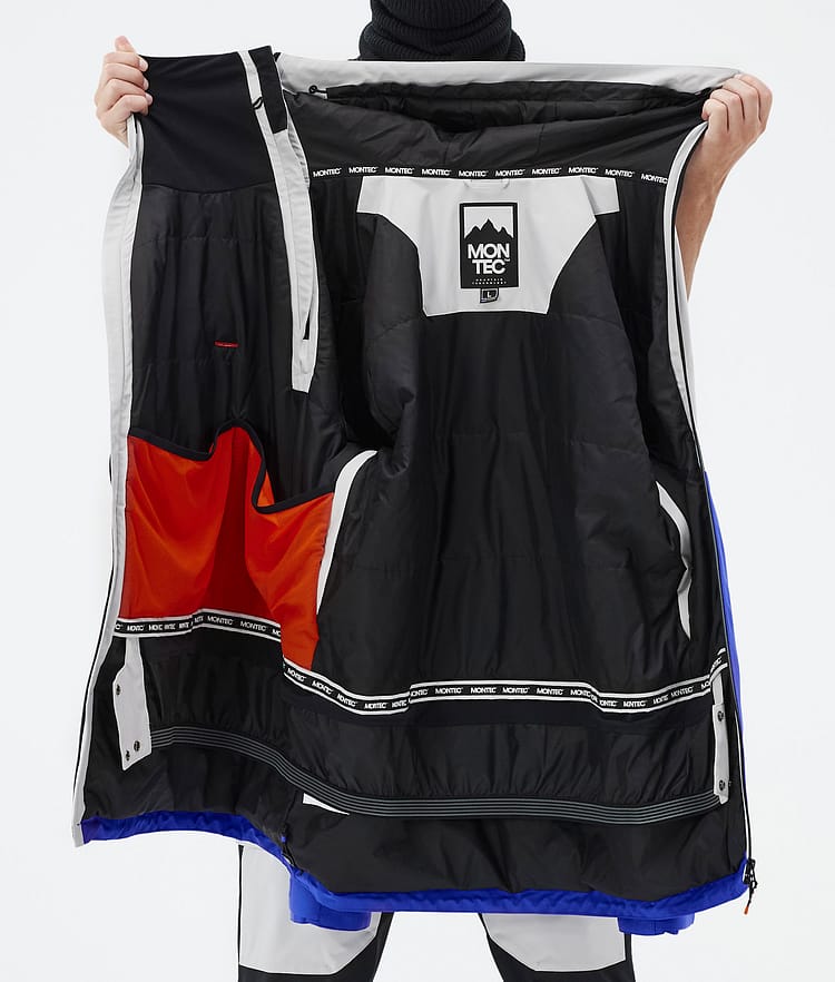 Montec Doom Skidjacka Herr Light Grey/Black/Cobalt Blue, Bild 11 av 11