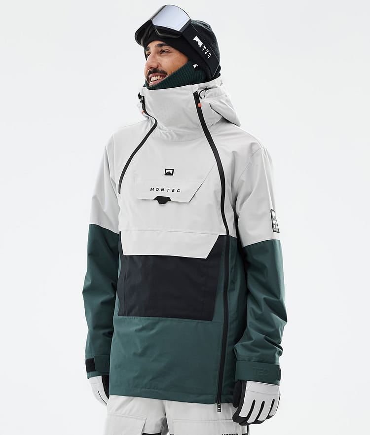 Montec Doom Snowboardjacka Herr Light Grey/Black/Dark Atlantic Renewed, Bild 1 av 11