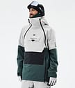 Montec Doom Snowboardjacka Herr Light Grey/Black/Dark Atlantic