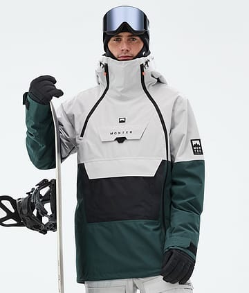 Montec Doom Snowboardjacka Light Grey/Black/Dark Atlantic