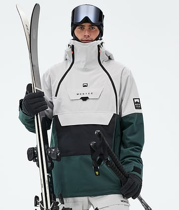 Montec Doom Skidjacka Man Light Grey/Black/Dark Atlantic