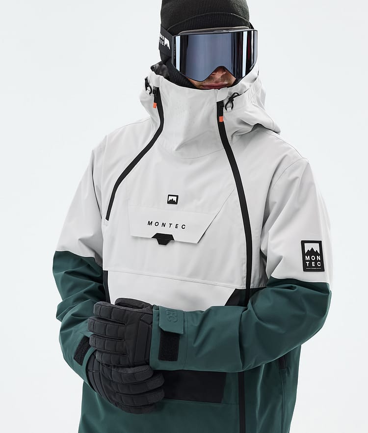 Montec Doom Skidjacka Herr Light Grey/Black/Dark Atlantic, Bild 2 av 11